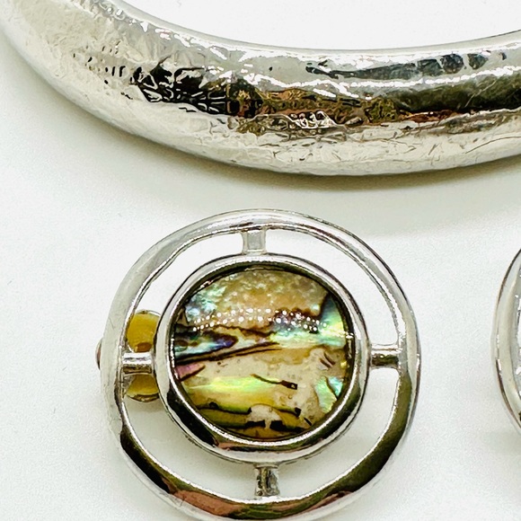 Vintage Bracelet & Abalone Earrings - Picture 11 of 14